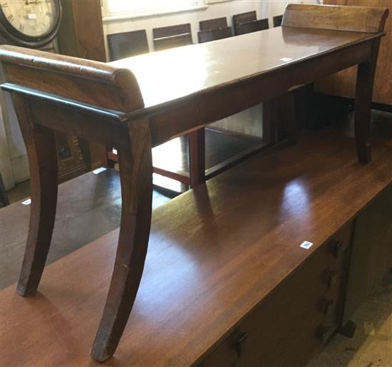 Mahogany window seat